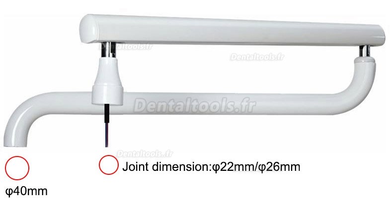 Poteau de Support de Bras de Lampe Buccale Dentaire pour Chaise d’Unité Dentaire Modèle HC-03